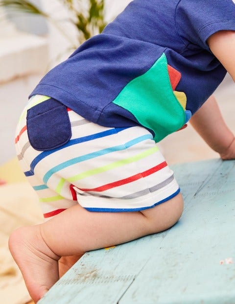 Jersey Shorts - Fun Stripe Jersey Shorts - Fun Stripe