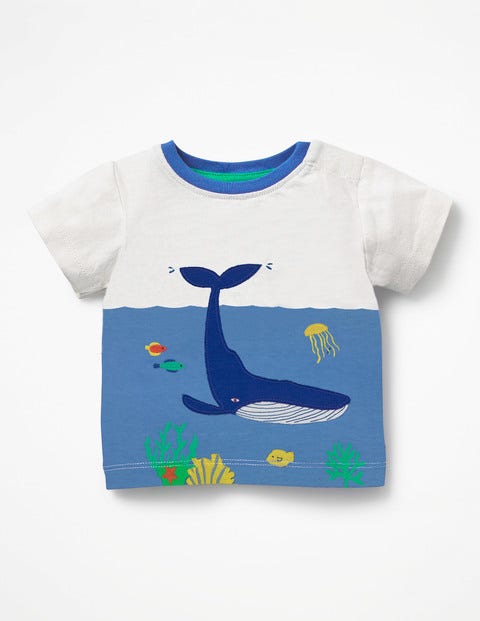 Animal Explorer T-Shirt - Ivory Underwater Scene Animal Explorer T-Shirt - Ivory Underwater Scene