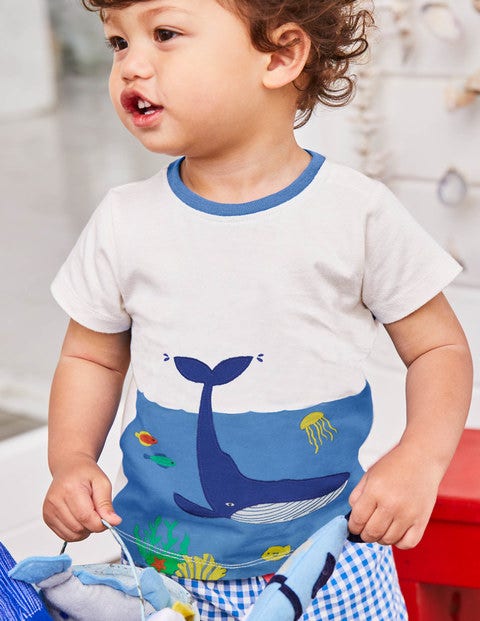 Animal Explorer T-Shirt - Ivory Underwater Scene Animal Explorer T-Shirt - Ivory Underwater Scene