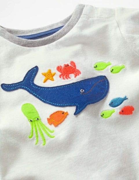 Fun Jersey Play Set - Ivory/Underwater Fish Fun Jersey Play Set - Ivory/Underwater Fish