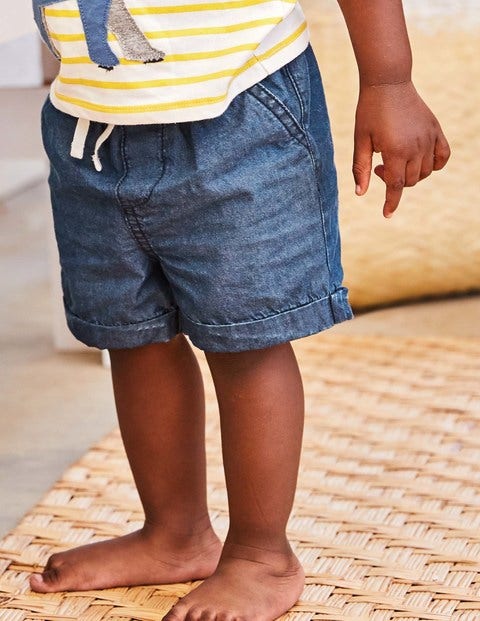 Woven Explorer Shorts - Chambray Woven Explorer Shorts - Chambray