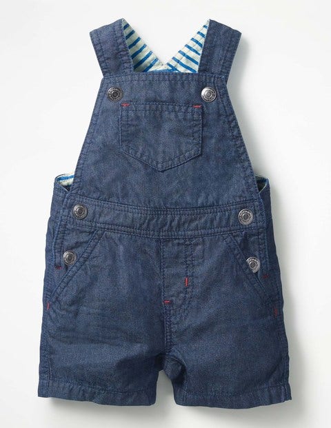 Salopette Tissée Amusante - Chambray Salopette Tissée Amusante - Chambray