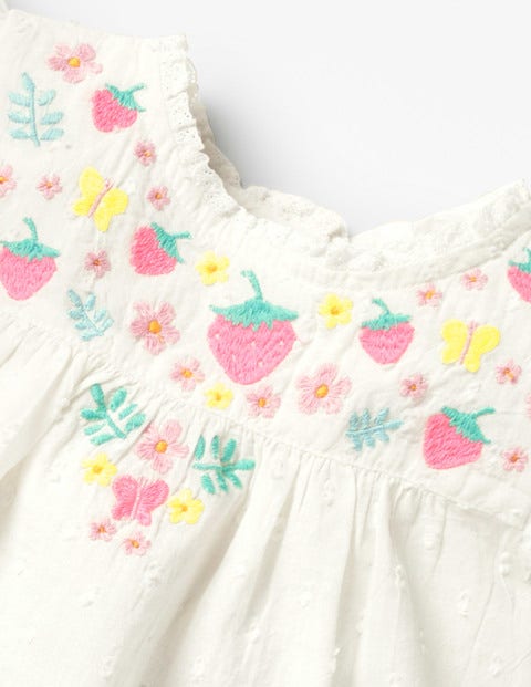 Sunny Days Woven Play Set - Ivory Embroidery Sunny Days Woven Play Set - Ivory Embroidery