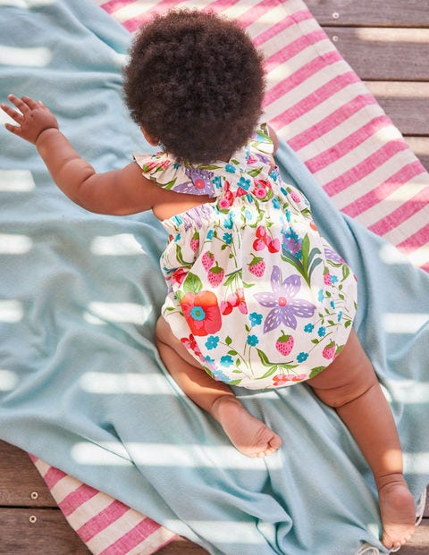 Frilly Bubble Romper - Multi Summer Fruit Frilly Bubble Romper - Multi Summer Fruit