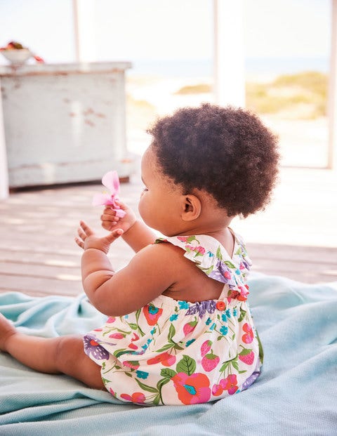 Frilly Bubble Romper - Multi Summer Fruit Frilly Bubble Romper - Multi Summer Fruit