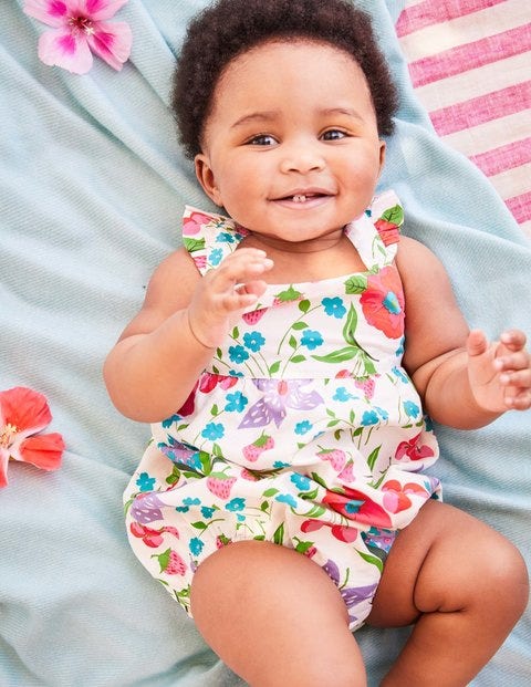 Frilly Bubble Romper - Multi Summer Fruit Frilly Bubble Romper - Multi Summer Fruit
