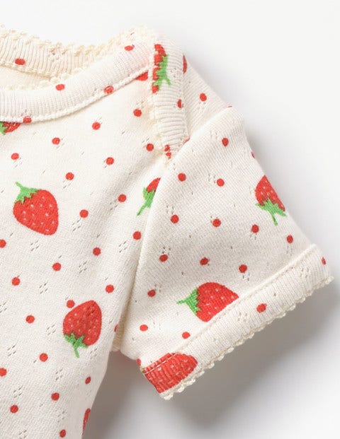 Sweet Pointelle Body - Rosehip Red Strawberry Spot Sweet Pointelle Body - Rosehip Red Strawberry Spot