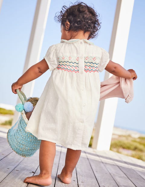 Collared Smock Dress - Ivory Collared Smock Dress - Ivory