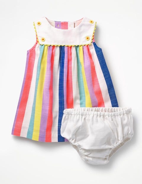 Rainbow Sailor Dress - Candy Stripe Rainbow Sailor Dress - Candy Stripe