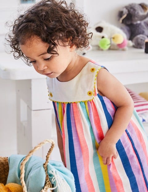 Rainbow Sailor Dress - Candy Stripe Rainbow Sailor Dress - Candy Stripe