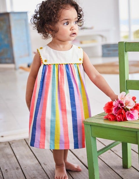 Rainbow Sailor Dress - Candy Stripe Rainbow Sailor Dress - Candy Stripe