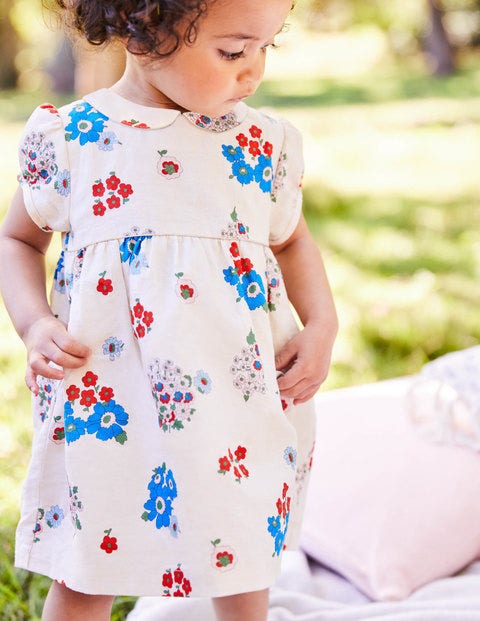 Printed Occasion Dress - Multi Baby Vintage Posey Printed Occasion Dress - Multi Baby Vintage Posey