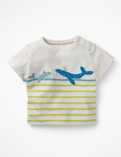 Seaside Appliqué T-Shirt - Zest/Camper Blue Whale Seaside Appliqué T-Shirt - Zest/Camper Blue Whale