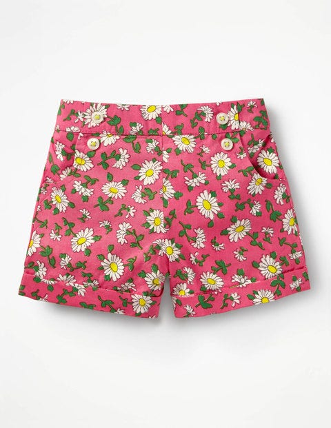 Bright Turn-Up Shorts - Vintage Daisy Bright Turn-Up Shorts - Vintage Daisy