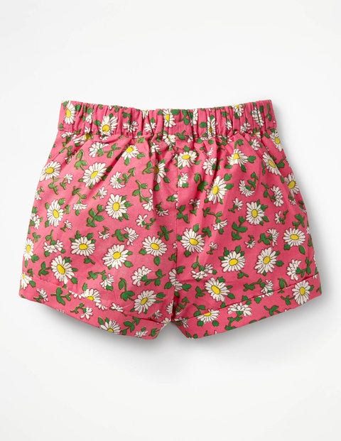 Bright Turn-Up Shorts - Vintage Daisy Bright Turn-Up Shorts - Vintage Daisy