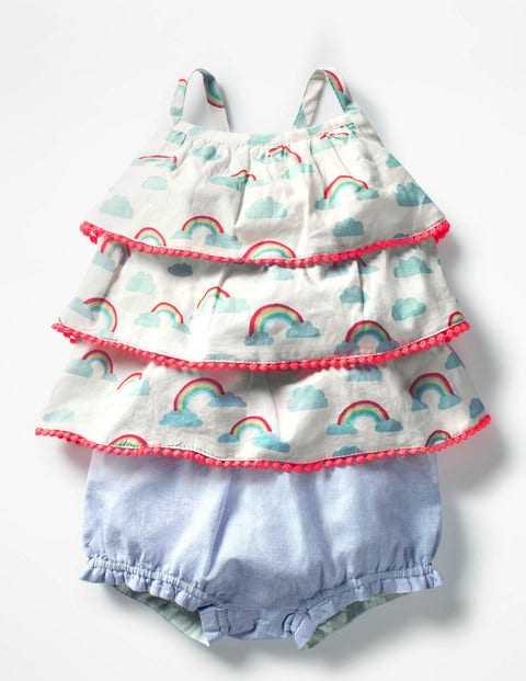 Tiered Woven Summer Play Set - Multi Rainbows Tiered Woven Summer Play Set - Multi Rainbows