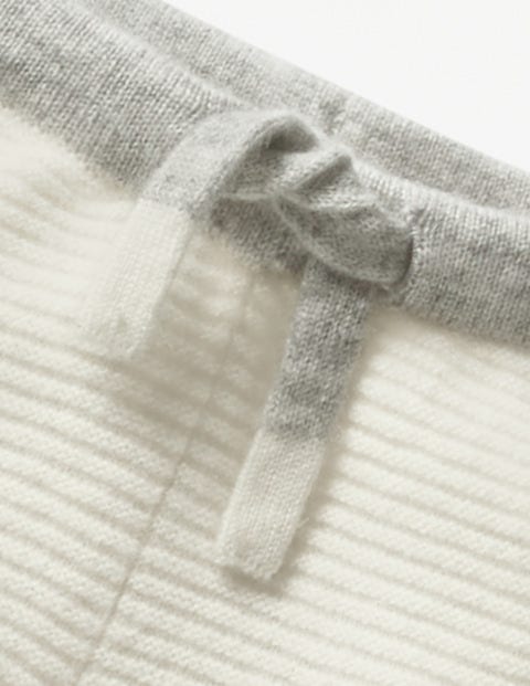 Cashmere Knitted Pants - Ecru Cashmere Knitted Pants - Ecru