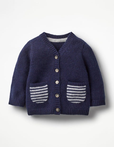 Pocket Cashmere Cardigan - Beacon Blue Pocket Cashmere Cardigan - Beacon Blue