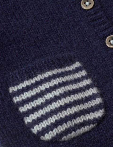 Pocket Cashmere Cardigan - Beacon Blue Pocket Cashmere Cardigan - Beacon Blue