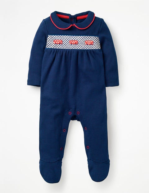 London Sleepsuit - Beacon Blue/Buses London Sleepsuit - Beacon Blue/Buses