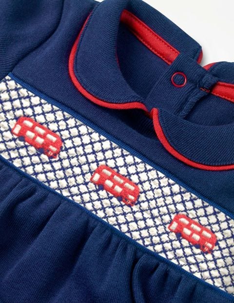 London Sleepsuit - Beacon Blue/Buses London Sleepsuit - Beacon Blue/Buses