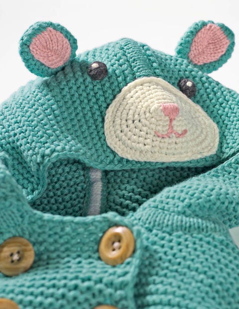 Fun Knitted Jacket - Aquamarine Green Fun Knitted Jacket - Aquamarine Green