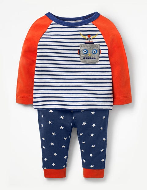 Fun Appliqué Play Set - Ivory/Beacon Blue Robot Fun Appliqué Play Set - Ivory/Beacon Blue Robot