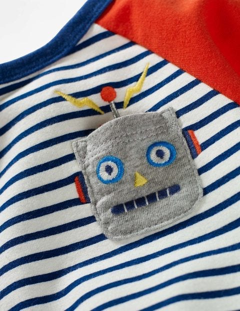 Fun Appliqué Play Set - Ivory/Beacon Blue Robot Fun Appliqué Play Set - Ivory/Beacon Blue Robot