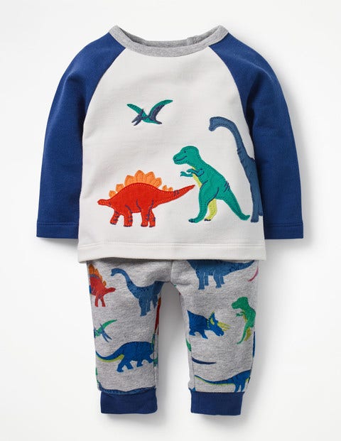 Fun Appliqué Play Set - Ecru Dinosaurs Fun Appliqué Play Set - Ecru Dinosaurs