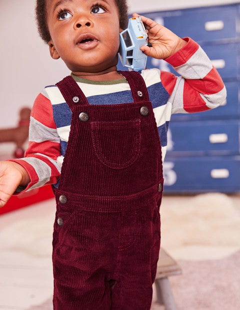 Classic Cord Overalls - Burgundy Red Classic Cord Overalls - Burgundy Red