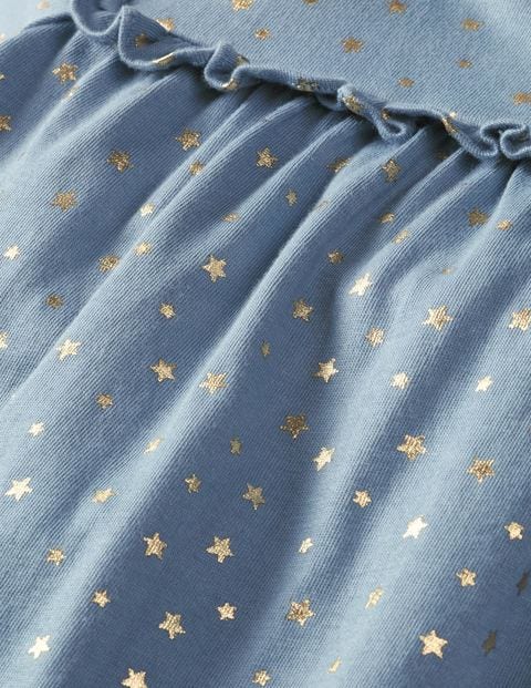Printed Jersey Dress - Boathouse Blue Twinkle Star Printed Jersey Dress - Boathouse Blue Twinkle Star