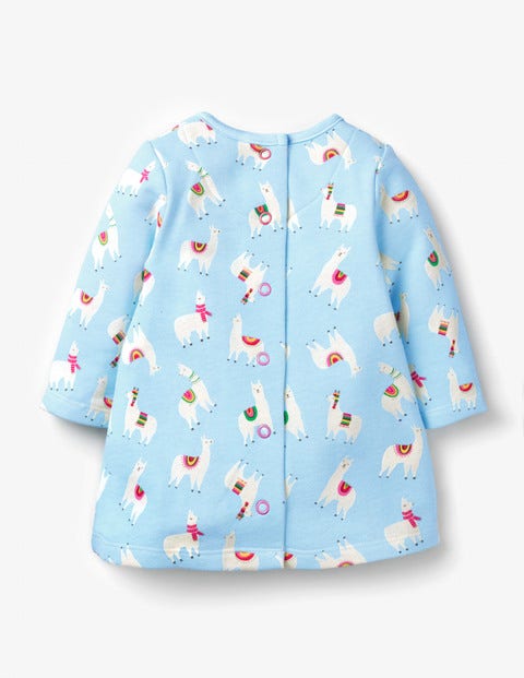 Cosy Dress - Sky Blue Llamas Cosy Dress - Sky Blue Llamas