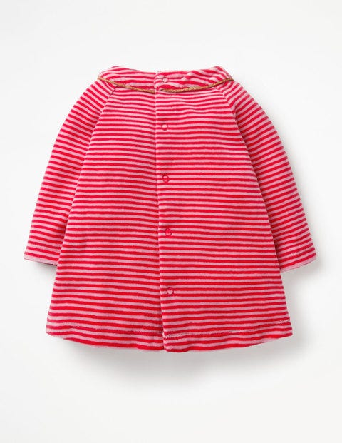 Fun Appliqué Velour Dress - Poppy Pink/Rosebud Pink Fun Appliqué Velour Dress - Poppy Pink/Rosebud Pink