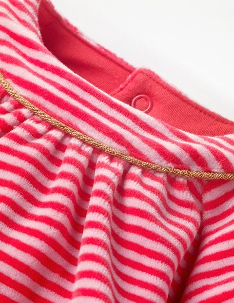 Fun Appliqué Velour Dress - Poppy Pink/Rosebud Pink Fun Appliqué Velour Dress - Poppy Pink/Rosebud Pink