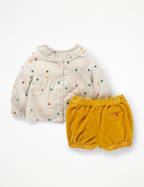 Nostalgic Woven Play Set - Multi Embroidered Spot Nostalgic Woven Play Set - Multi Embroidered Spot