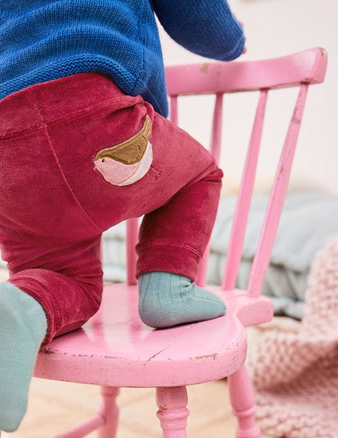Pantalon En Velours Pocket Pet - Rouge-gorge mûrier rouge Pantalon En Velours Pocket Pet - Rouge-gorge mûrier rouge