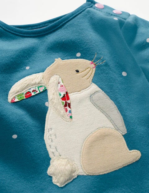 T-Shirt Mit Winterfreunden - Blau, Schneeflocken, Hase T-Shirt Mit Winterfreunden - Blau, Schneeflocken, Hase
