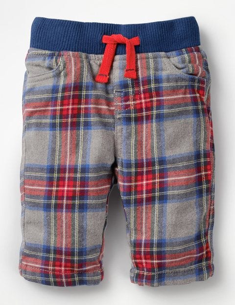 Cosy Checked Trousers - Grey Marl/Salsa Red Check Cosy Checked Trousers - Grey Marl/Salsa Red Check