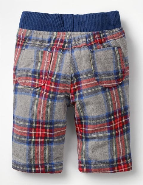 Cosy Checked Trousers - Grey Marl/Salsa Red Check Cosy Checked Trousers - Grey Marl/Salsa Red Check