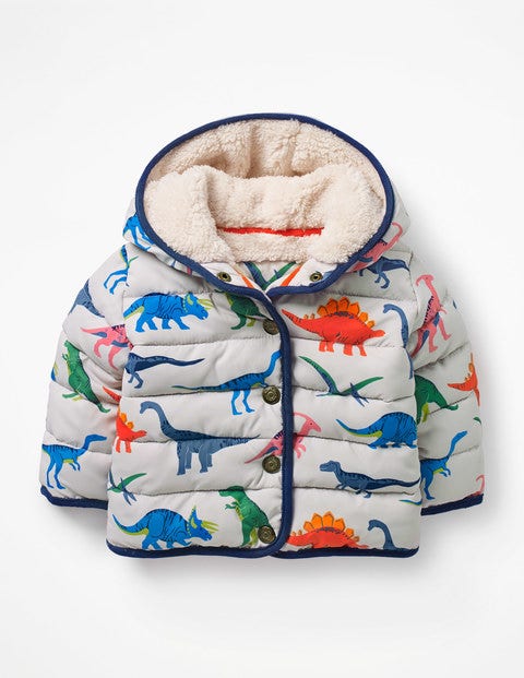 Babysaurus Padded Coat - Shale Grey Toy Dinos Babysaurus Padded Coat - Shale Grey Toy Dinos