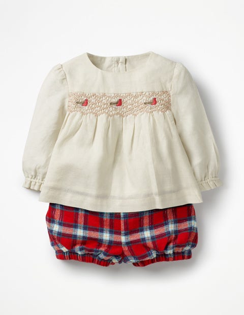 Festive Woven Play Set - Ecru Robins Festive Woven Play Set - Ecru Robins