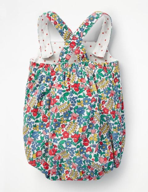 Floral Cord Romper - Multi Flowerbed Floral Cord Romper - Multi Flowerbed