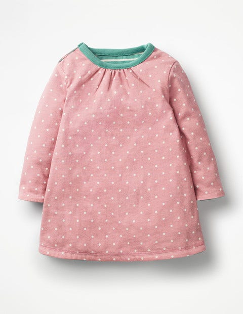 Wendbares Kleid Mit Kleinen Charakteren - Jadegrün/Ecru, Rotkehlchen Wendbares Kleid Mit Kleinen Charakteren - Jadegrün/Ecru, Rotkehlchen