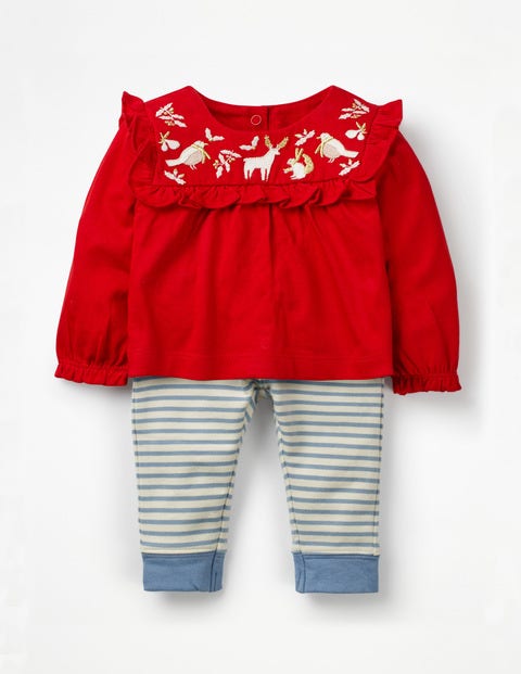 Printed Jersey Play Set - Polish Red Embroidery Printed Jersey Play Set - Polish Red Embroidery