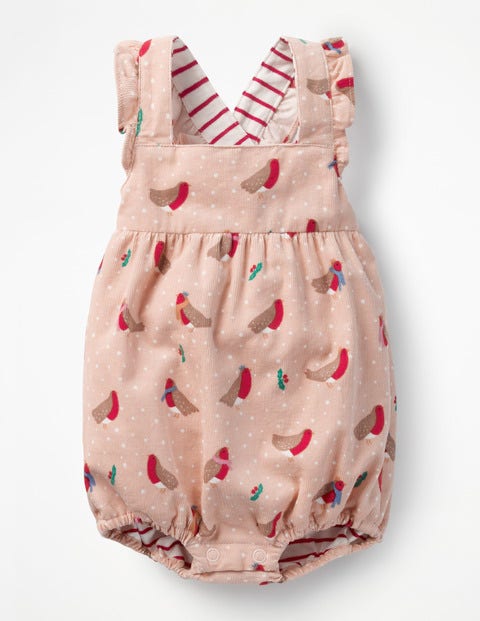 Frilly Romper - Provence Dusty Pink Robins Frilly Romper - Provence Dusty Pink Robins