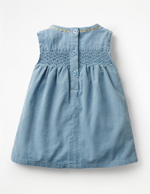 Festive Party Dress - Boathouse Blue Snowmen Festive Party Dress - Boathouse Blue Snowmen