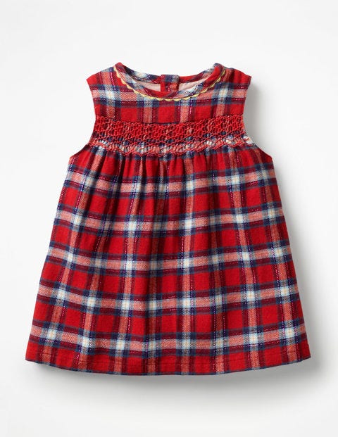 Festliches Partykleid - Lackrot, Kariert Festliches Partykleid - Lackrot, Kariert