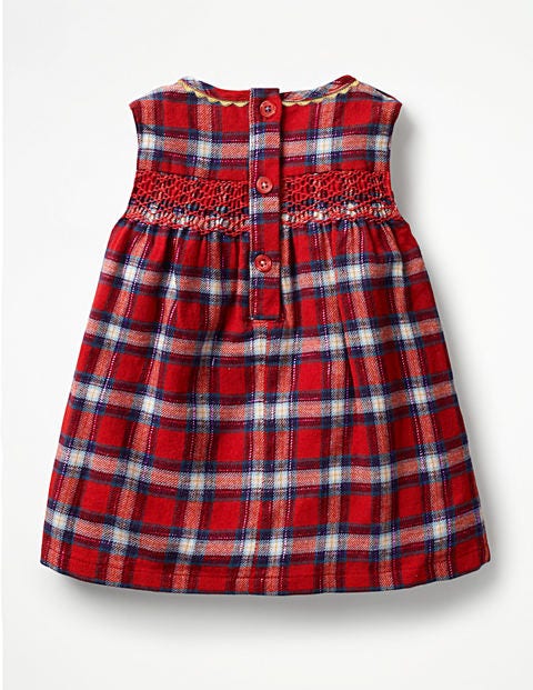 Festliches Partykleid - Lackrot, Kariert Festliches Partykleid - Lackrot, Kariert