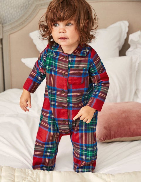Checked Flannel All-In-One - Salsa Red Check Checked Flannel All-In-One - Salsa Red Check