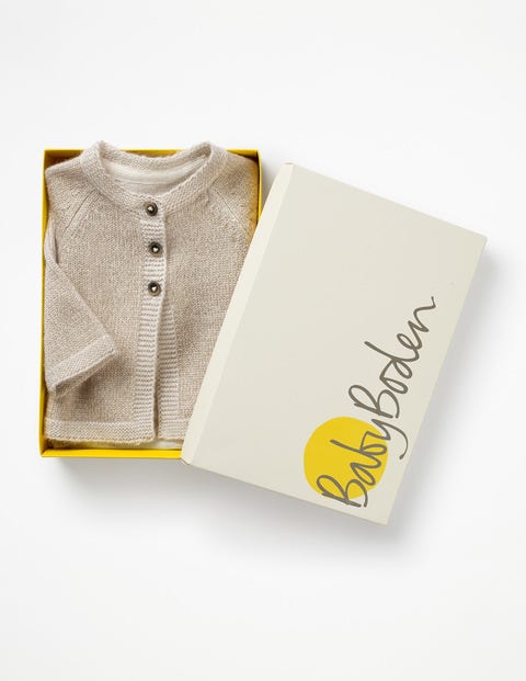 Cashmere Cardigan - Gold Sparkle Cashmere Cardigan - Gold Sparkle